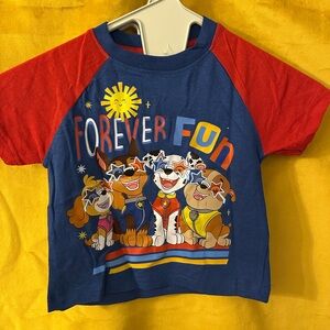 Nickelodeon Red and Blue Paw Patrol Tee